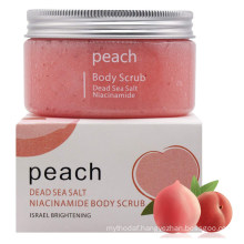 OEM Natural Peach Body Scrub Skin Brightening Body Exfoliating Scrub
